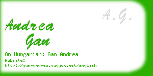 andrea gan business card